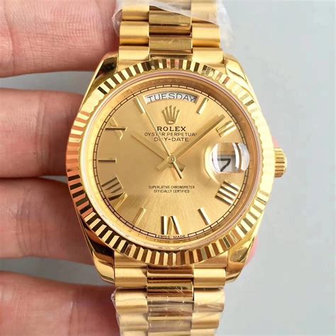 fake rolex day date 2 yellow gold|rolex day date alternatives.